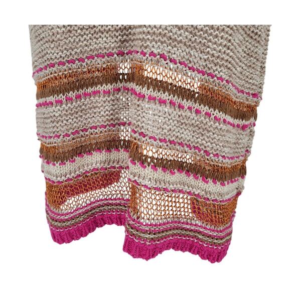 Chico's Women's Multicolor Knit Open Front Cardigan Sweater Vest Size 3 (XL 16) - Picture 6 of 9